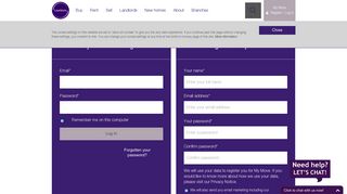 Login to MyMove to Manage Your Property Search - Log in