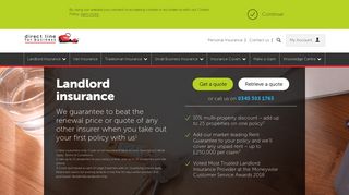 Landlord Insurance quotes from £114 | Direct Line for Business