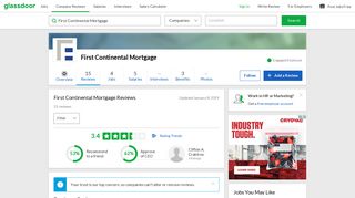 First Continental Mortgage Reviews | Glassdoor