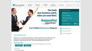 Business Banking - First County Bank