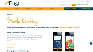 Mobile Banking | First Credit Union