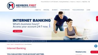 Internet Banking - Members First Credit Union of Florida
