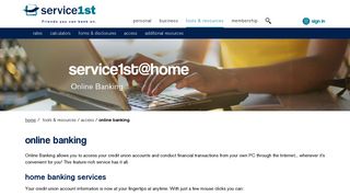 Online Banking - Service 1st Federal Credit Union