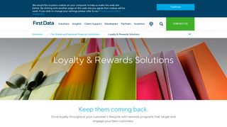 Loyalty and Rewards Solutions Program | First Data