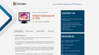 First Data Global Gateway e4