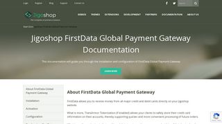 FirstData Global Payment Gateway - Jigoshop