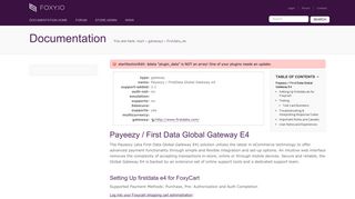 Payeezy / FirstData Global Gateway e4 - Foxy Wiki
