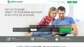 FirstDayLoan.com | Short Term Consumer Loan Provider.