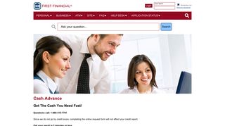First Financial » Cash Advance
