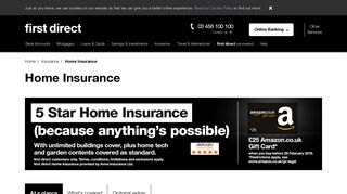 Home Insurance Quotes, Deals and Offers - First Direct