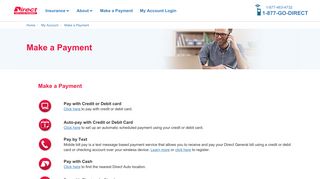 Make A Payment | Direct Auto & Life Insurance