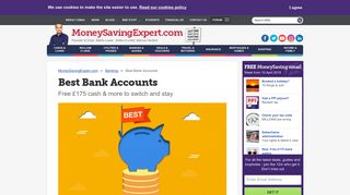 Best Bank Accounts: Free £175 cash & more to switch