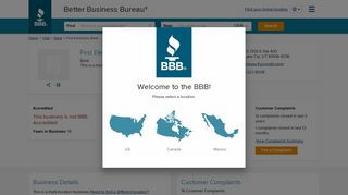 First Electronic Bank | Better Business Bureau® Profile