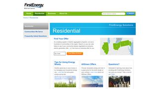 FirstEnergy Solutions | Residential