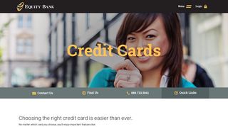 Low-Rate Credit Cards | Equity Bank