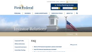 FAQ | First Federal Community Bank | Berlin, OH - Dover, OH - New ...