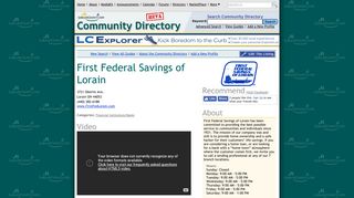 First Federal Savings of Lorain | LorainCounty.com Community Directory