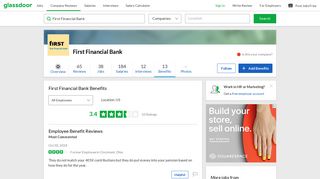 First Financial Bank Employee Benefits and Perks | Glassdoor