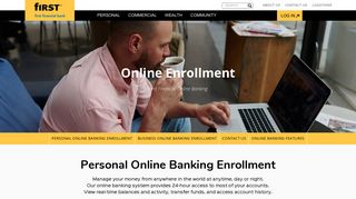 Enroll in online banking - First Financial Bank