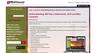 Online Banking - First Financial Federal Credit Union