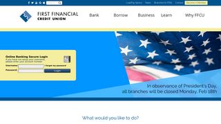 First Financial Credit Union: Home