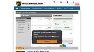 Personal Online Banking Overview - First Financial Bank