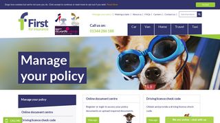 Manage your policy - First for Insurance