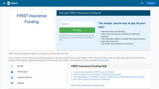 FIRST Insurance Funding: Login, Bill Pay, Customer Service and ...