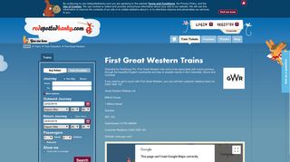 First Great Western - Information & Tickets - redspottedhanky.com