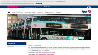 Contact us – FirstGroup plc