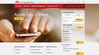 Online Banking Services - First Hawaiian Bank