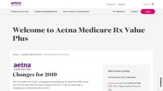 Aetna Medicare Rx Value Plus | Aetna Coventry Medicare