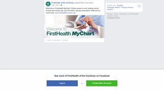 Welcome to FirstHealth MyChart. Online... - FirstHealth of the ...