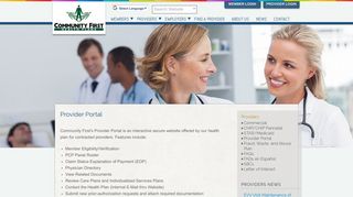 Provider Portal - Community First Health Plans