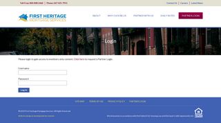 Login | First Heritage Mortgage Services