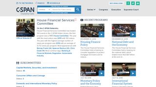 Financial Services | C-SPAN.org