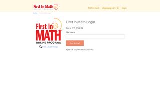 buy.firstinmath.in - First In Math Login