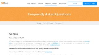 Frequently Asked Questions | Visual Math Learning | ST Math