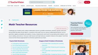 Math Resources for Teachers (Lessons, Activities, Printables: K-12 ...