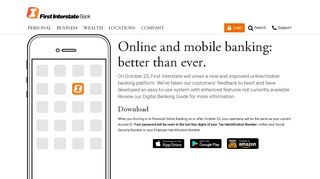 Mobile Banking App Upgrade | First Interstate Bank