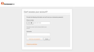 First Interstate Bank | Account Access Help