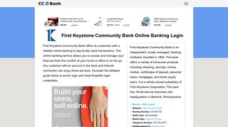 First Keystone Community Bank Online Banking Login - CC Bank