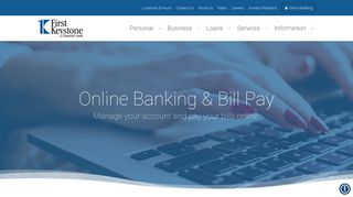 Online Banking & Bill Pay | First Keystone | Wilkes-Barre, PA ...