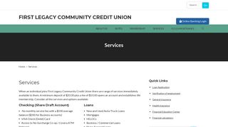 Services – First Legacy Community Credit Union