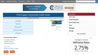 First Legacy Community Credit Union - Credit Unions Online
