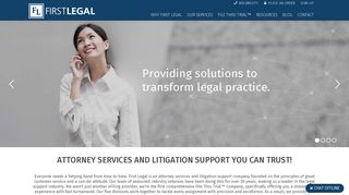 First Legal | Legal Support Services from File Thru Trial™