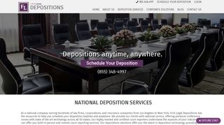 First Legal Depositions: Deposition Services