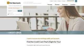 Credit Cards - First Merchants Bank
