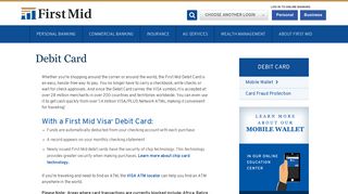 Debit Card - First Mid Bank & Trust