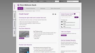 First Midwest Bank | Credit Cards